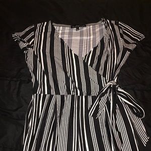 Black Striped Jumpsuit